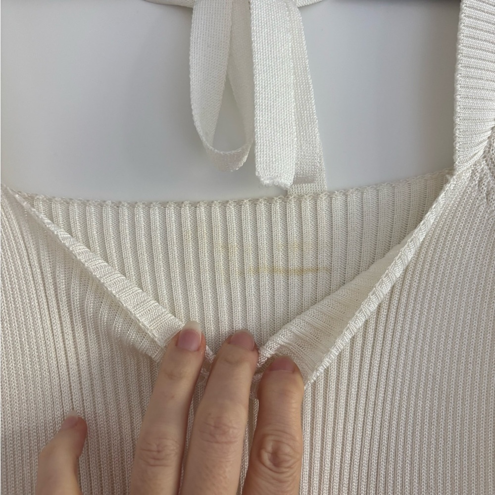 Anna October Cream Ribbed Sweater - Picture 4 of 4